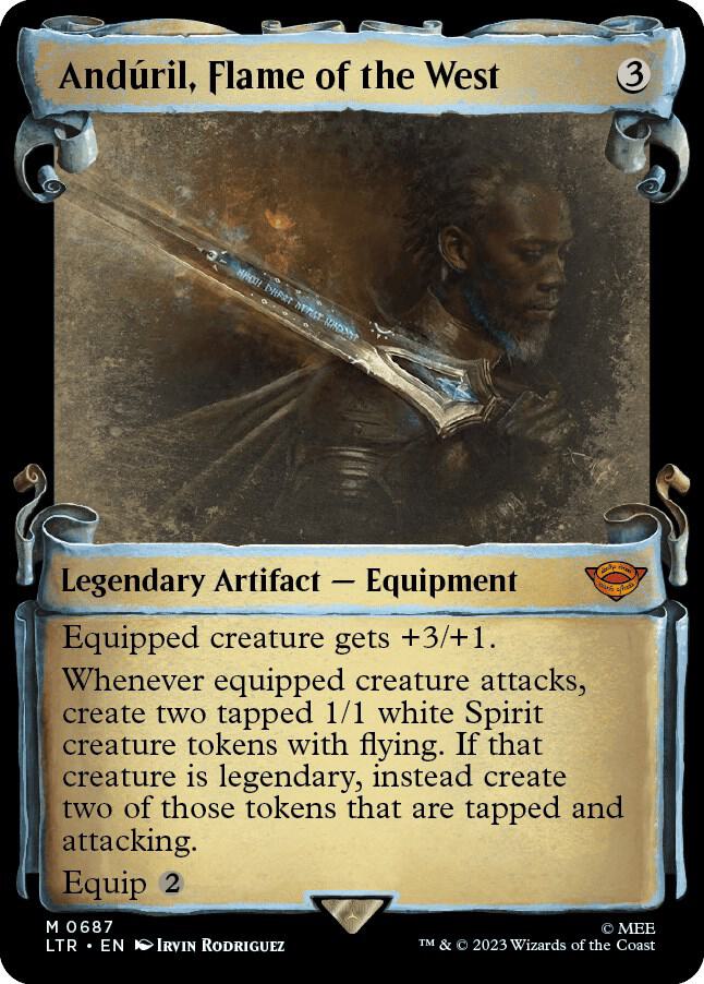 Anduril, Flame of the West (Showcase Scrolls) (687) [The Lord of the Rings: Tales of Middle-earth] [Showcase]