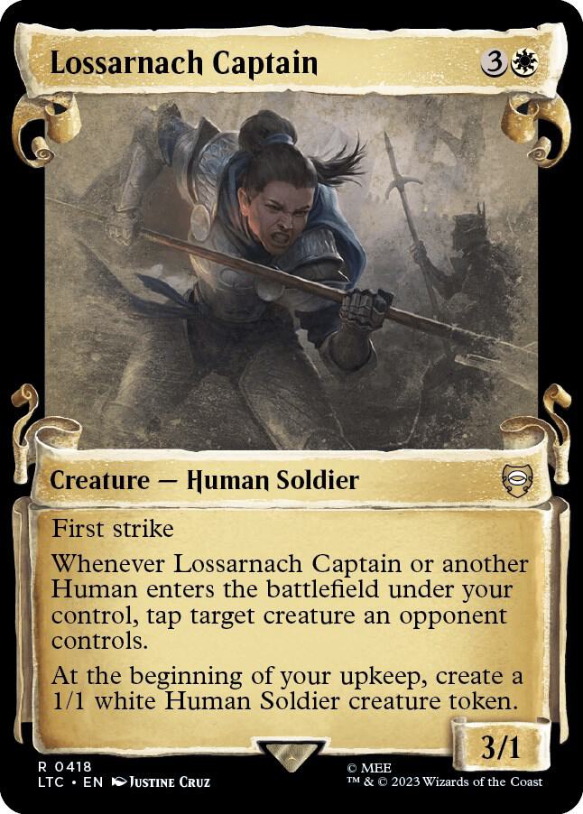 Lossarnach Captain (Showcase Scrolls) (418) [Tales of Middle-earth Commander] [Showcase]