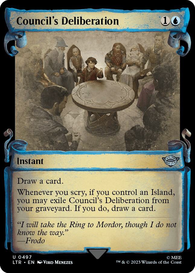 Council's Deliberation (Showcase Scrolls) (497) [The Lord of the Rings: Tales of Middle-earth] [Showcase]