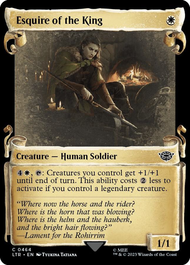 Esquire of the King (Showcase Scrolls) (464) [The Lord of the Rings: Tales of Middle-earth] [Showcase]