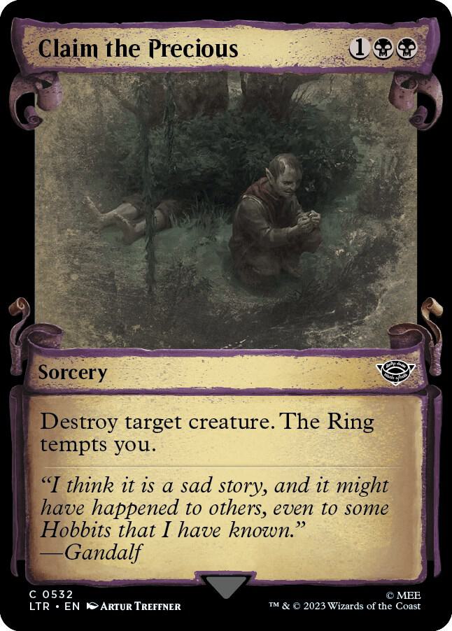 Claim the Precious (Showcase Scrolls) (532) [The Lord of the Rings: Tales of Middle-earth] [Showcase]