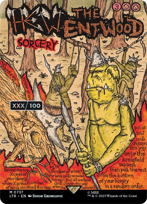 Hew the Entwood (Borderless Poster) (Serial Numbered) (737) [The Lord of the Rings: Tales of Middle-earth] [Borderless]