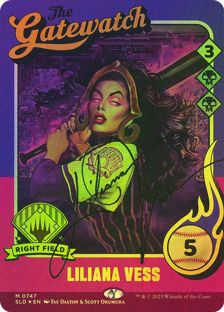 Liliana Vess (747) (Autographed) [Secret Lair Drop] [Full Art, Borderless]