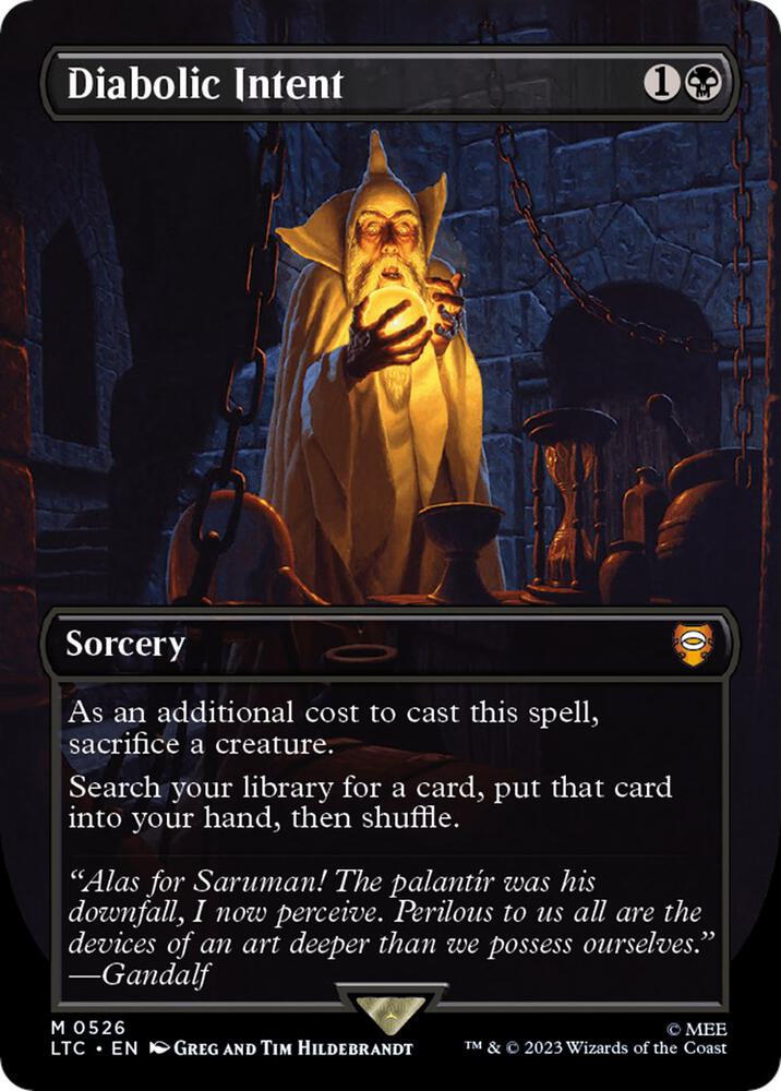 Diabolic Intent (Borderless) (526) [Tales of Middle-earth Commander] [Borderless]