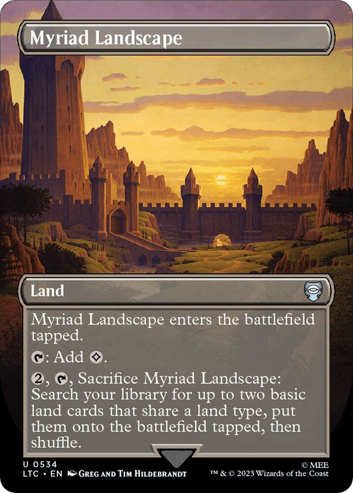 Myriad Landscape (Borderless) (534) [Tales of Middle-earth Commander] [Borderless]