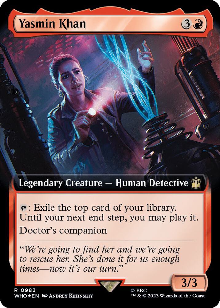 Yasmin Khan (Extended Art) (Surge Foil) (983) [Doctor Who] [Extended Art]