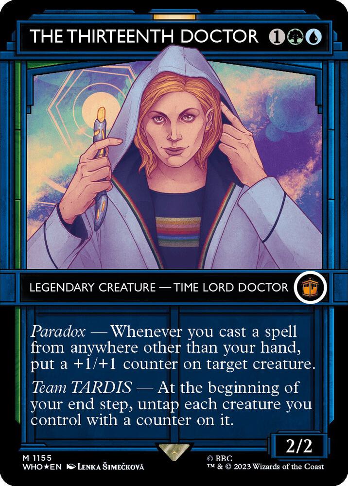 The Thirteenth Doctor (Showcase) (Surge Foil) (1155) [Doctor Who] [Showcase, Borderless]