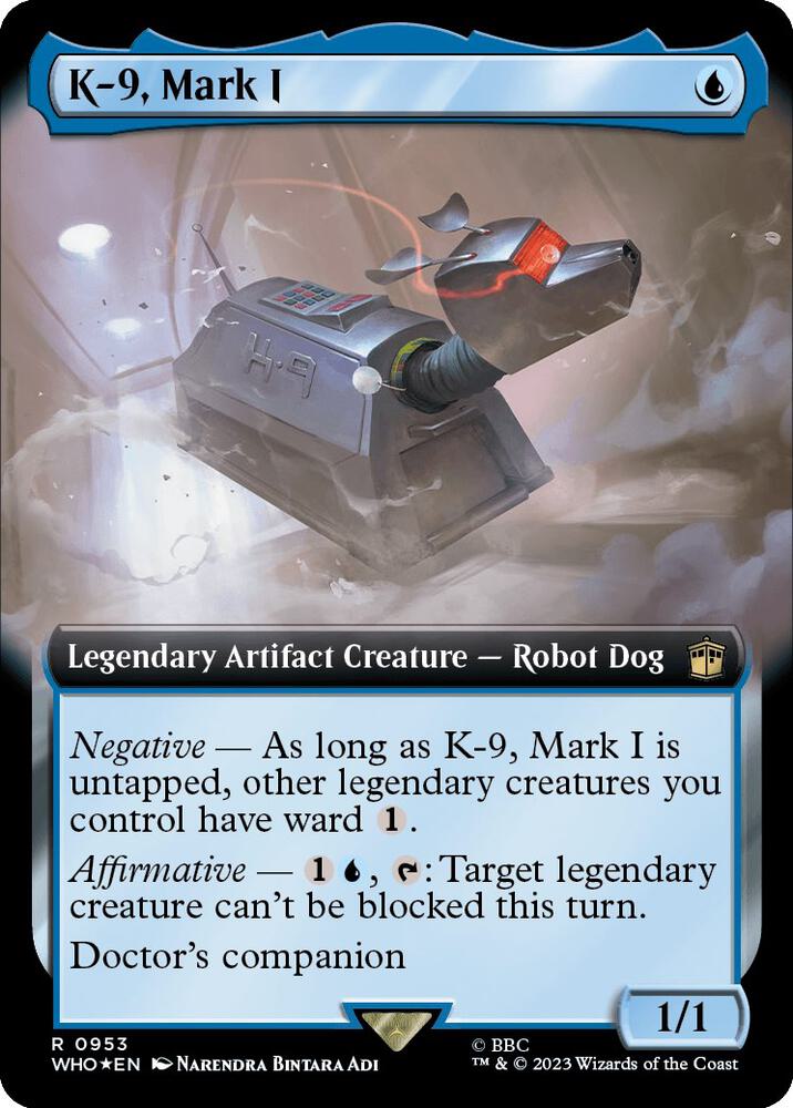 K-9, Mark I (Extended Art) (Surge Foil) (953) [Doctor Who] [Extended Art]