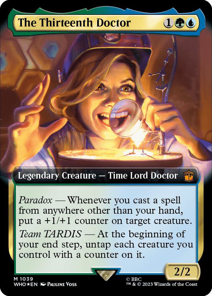 The Thirteenth Doctor (Extended Art) (Surge Foil) (1039) [Doctor Who] [Extended Art]