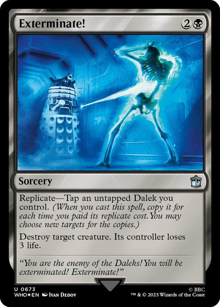 Exterminate! (Surge Foil) (673) [Doctor Who]