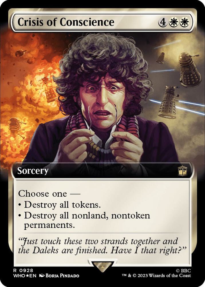 Crisis of Conscience (Extended Art) (Surge Foil) (928) [Doctor Who] [Extended Art]