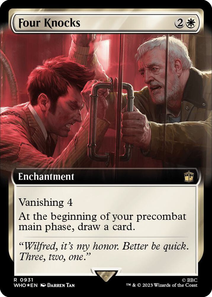 Four Knocks (Extended Art) (Surge Foil) (931) [Doctor Who] [Extended Art]