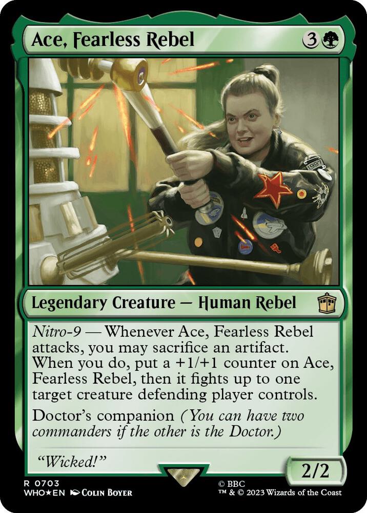 Ace, Fearless Rebel (Surge Foil) (703) [Doctor Who]