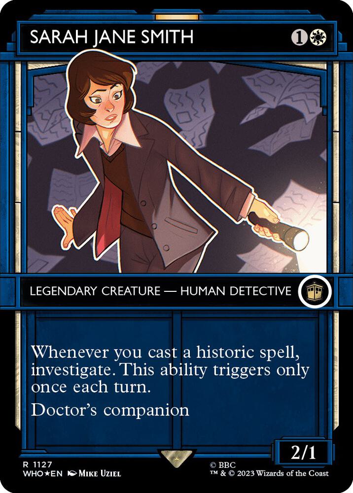 Sarah Jane Smith (Showcase) (Surge Foil) (1127) [Doctor Who] [Showcase, Borderless]