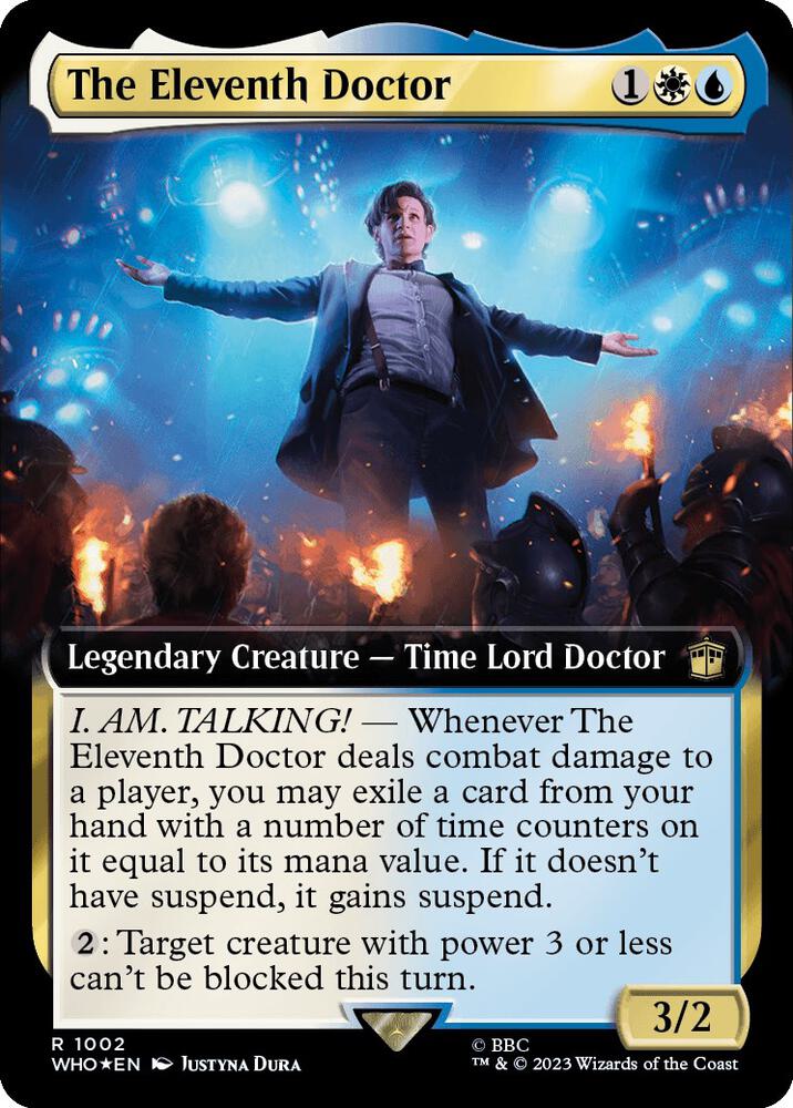 The Eleventh Doctor (Extended Art) (Surge Foil) (1002) [Doctor Who] [Extended Art]