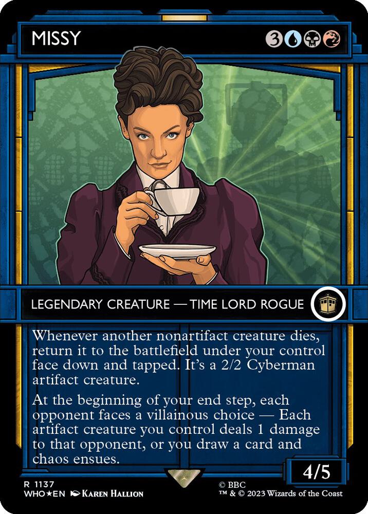 Missy (Showcase) (Surge Foil) (1137) [Doctor Who] [Showcase, Borderless]
