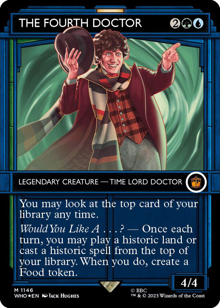 The Fourth Doctor (Showcase) (Surge Foil) (1146) [Doctor Who] [Showcase, Borderless]