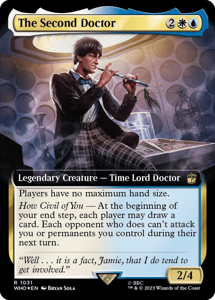 The Second Doctor (Extended Art) (Surge Foil) (1031) [Doctor Who] [Extended Art]