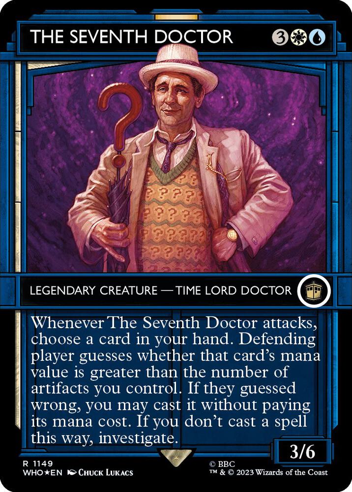 The Seventh Doctor (Showcase) (Surge Foil) (1149) [Doctor Who] [Showcase, Borderless]