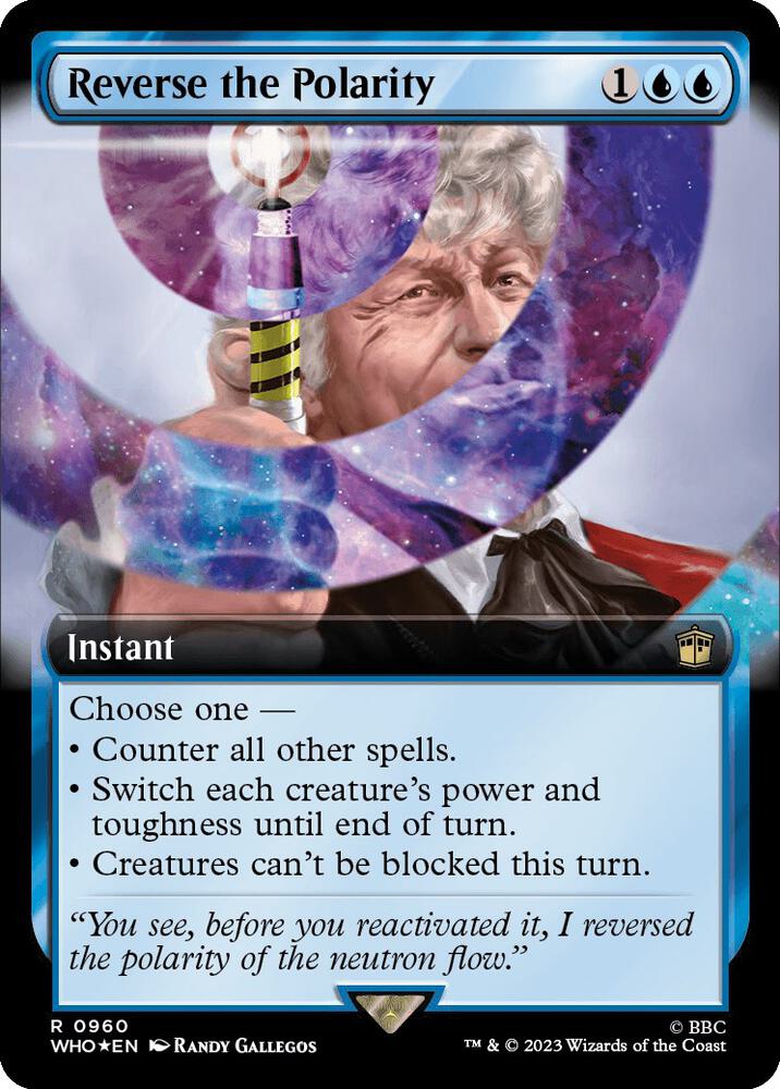 Reverse the Polarity (Extended Art) (Surge Foil) (960) [Doctor Who] [Extended Art]