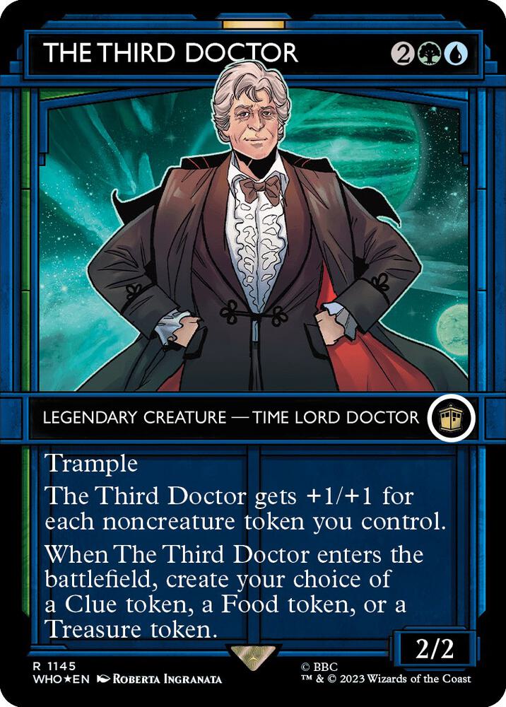The Third Doctor (Showcase) (Surge Foil) (1145) [Doctor Who] [Showcase, Borderless]
