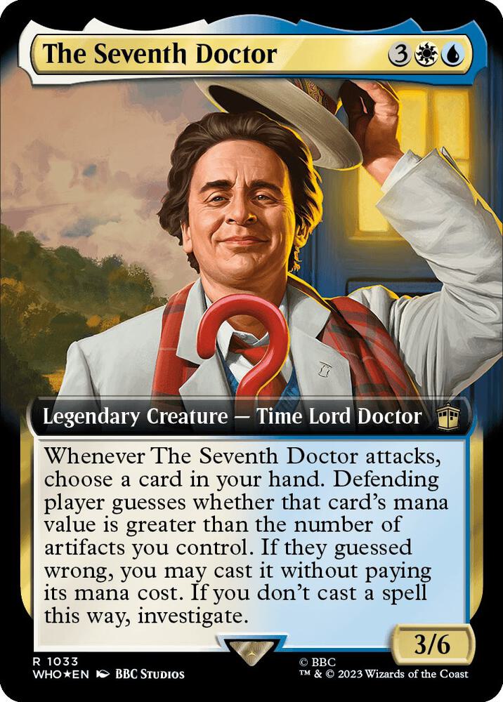The Seventh Doctor (Extended Art) (Surge Foil) (1033) [Doctor Who] [Extended Art]