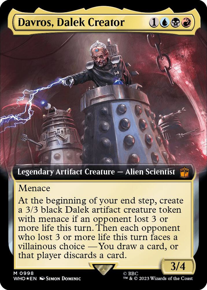 Davros, Dalek Creator (Extended Art) (Surge Foil) (998) [Doctor Who] [Extended Art]