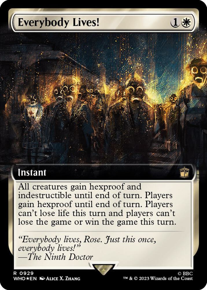 Everybody Lives! (Extended Art) (Surge Foil) (929) [Doctor Who] [Extended Art]