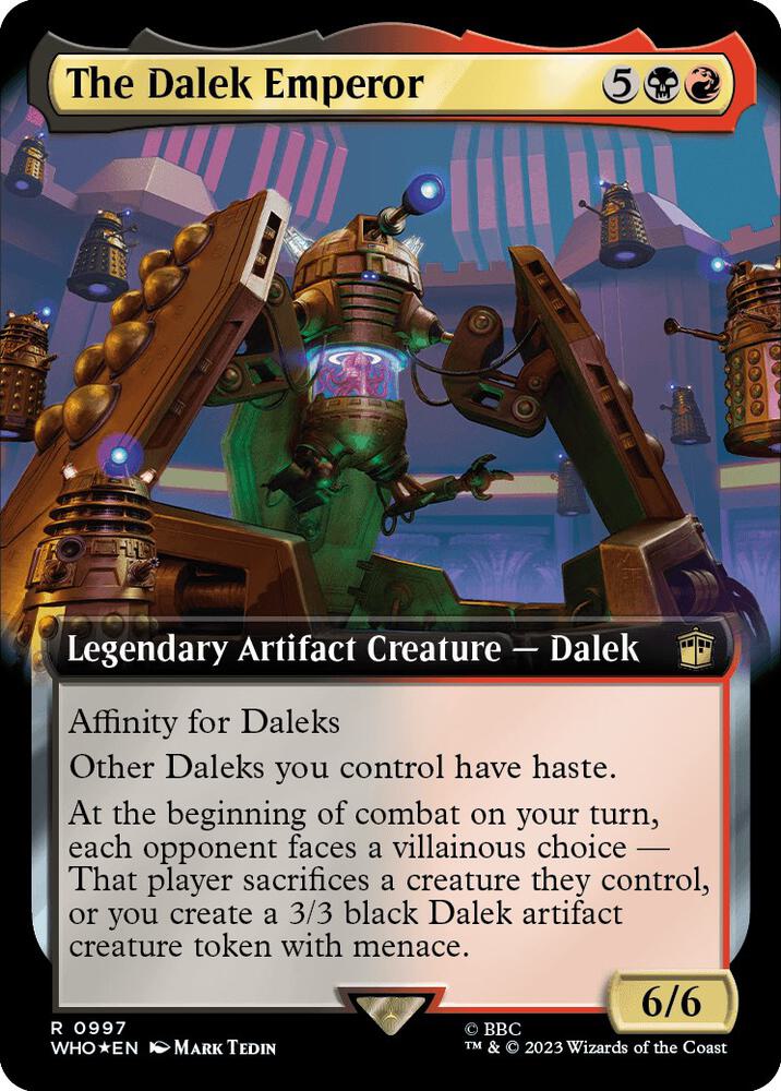 The Dalek Emperor (Extended Art) (Surge Foil) (997) [Doctor Who] [Extended Art]