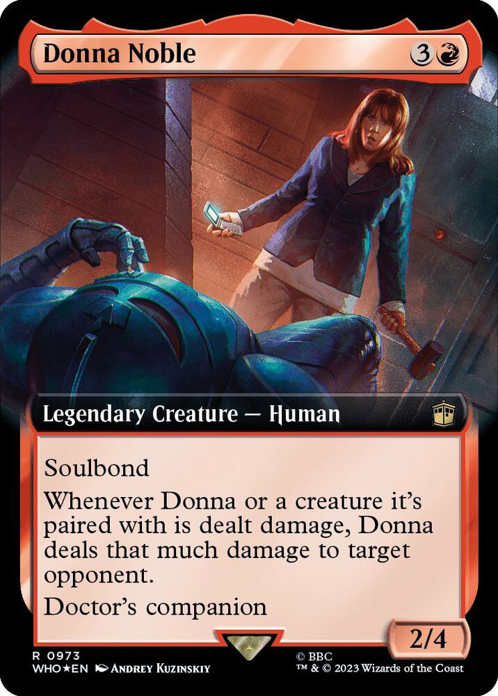 Donna Noble (Extended Art) (Surge Foil) (973) [Doctor Who] [Extended Art]