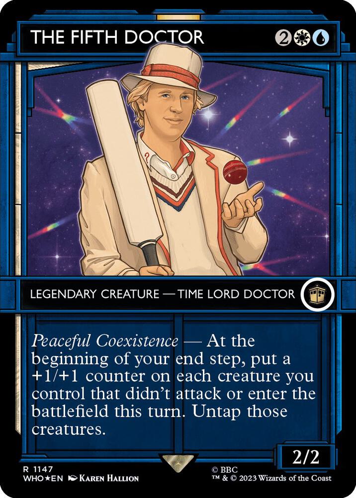 The Fifth Doctor (Showcase) (Surge Foil) (1147) [Doctor Who] [Showcase, Borderless]