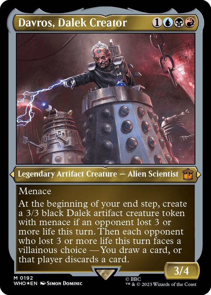 Davros, Dalek Creator (Display Commander) - Thick Stock (192) [Doctor Who]