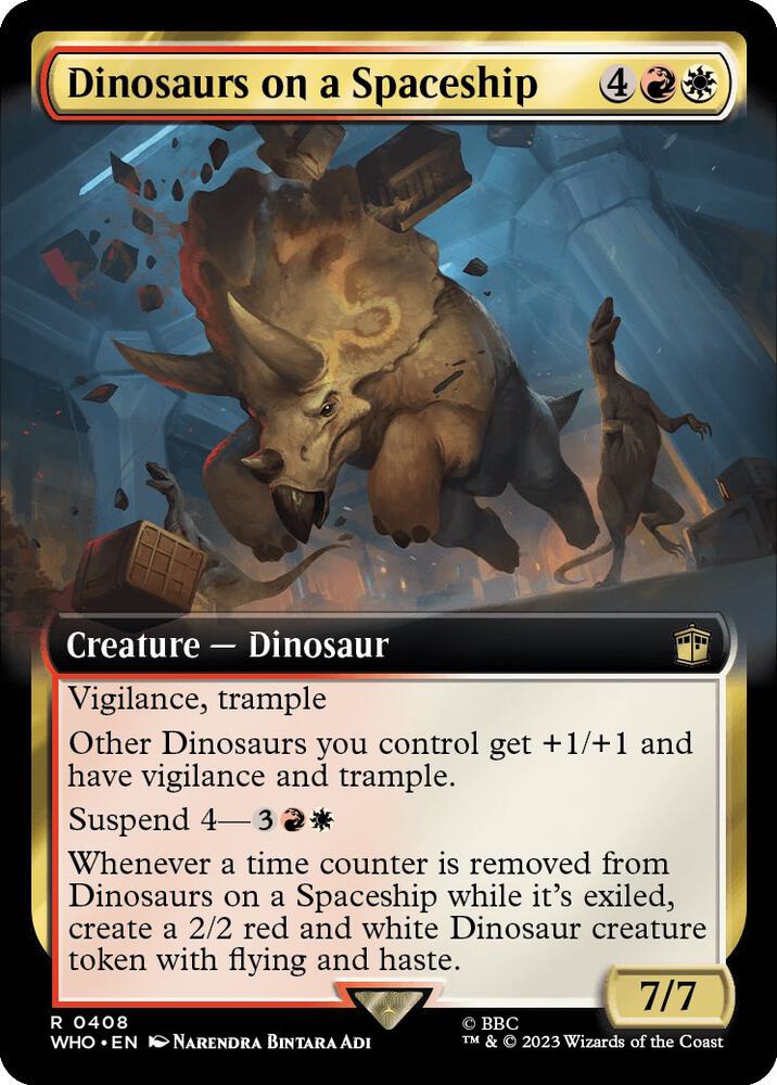 Dinosaurs on a Spaceship (Extended Art) (408) [Doctor Who] [Extended Art]