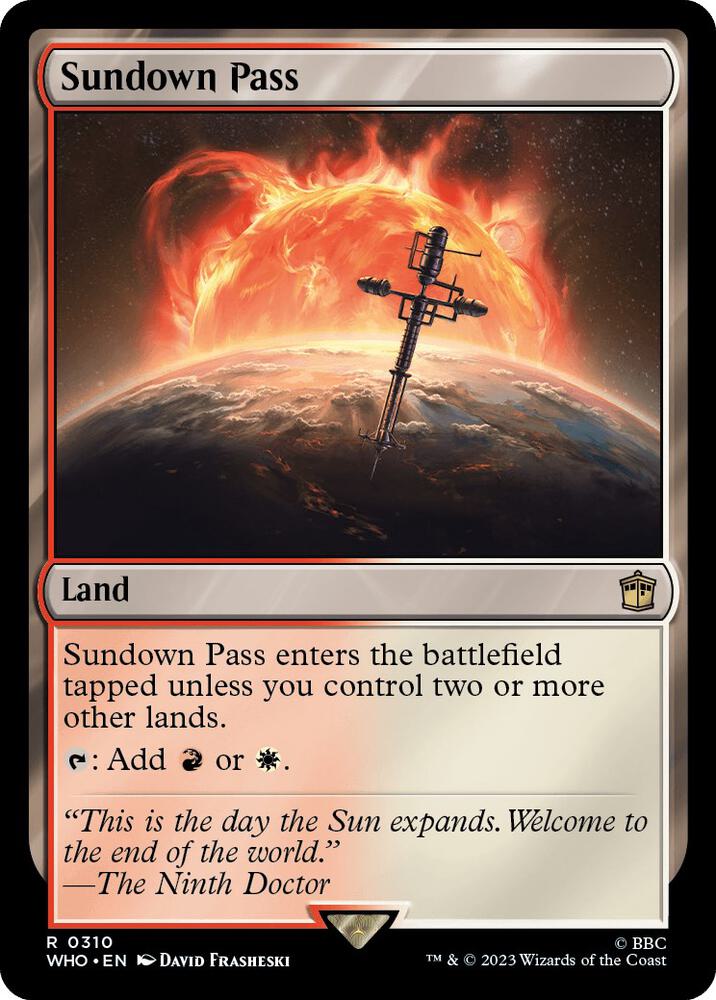 Sundown Pass (310) [Doctor Who]