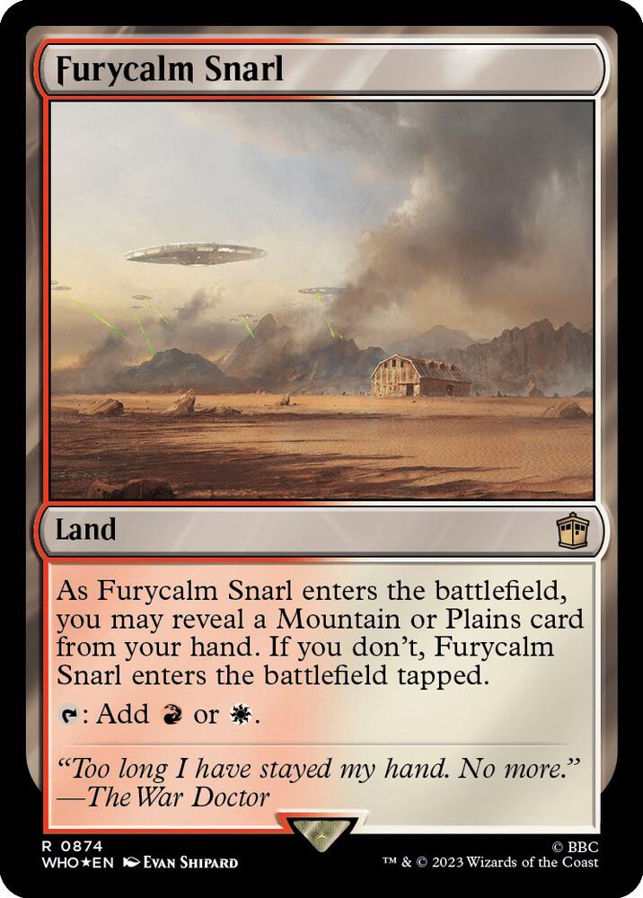 Furycalm Snarl (Surge Foil) (874) [Doctor Who]