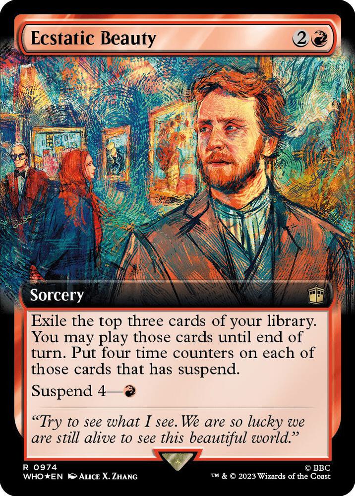 Ecstatic Beauty (Extended Art) (Surge Foil) (974) [Doctor Who] [Extended Art]