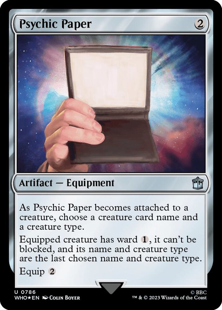Psychic Paper (Surge Foil) (786) [Doctor Who]