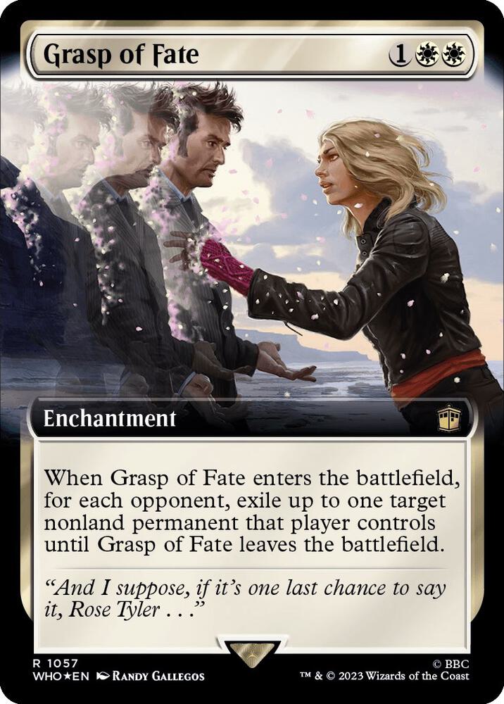 Grasp of Fate (Extended Art) (Surge Foil) (1057) [Doctor Who] [Extended Art]