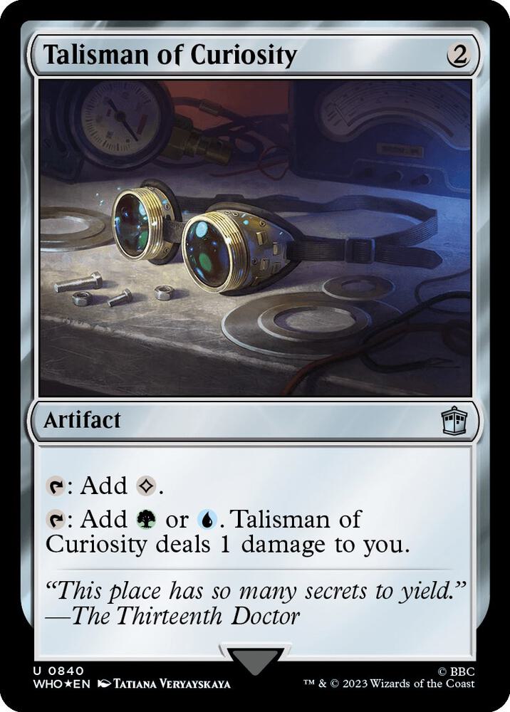 Talisman of Curiosity (Surge Foil) (840) [Doctor Who]