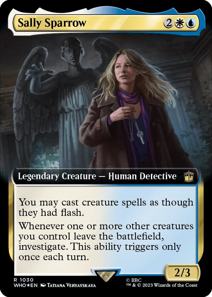 Sally Sparrow (Extended Art) (Surge Foil) (1030) [Doctor Who] [Extended Art]