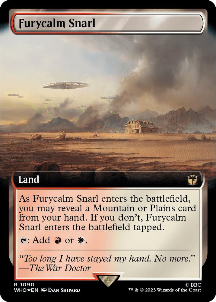 Furycalm Snarl (Extended Art) (Surge Foil) (1090) [Doctor Who] [Extended Art]