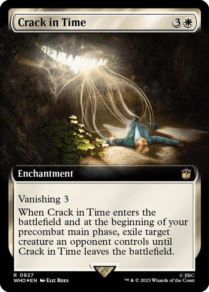 Crack in Time (Extended Art) (Surge Foil) (927) [Doctor Who] [Extended Art]