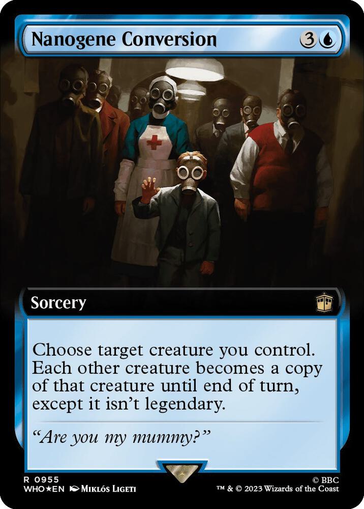 Nanogene Conversion (Extended Art) (Surge Foil) (955) [Doctor Who] [Extended Art]