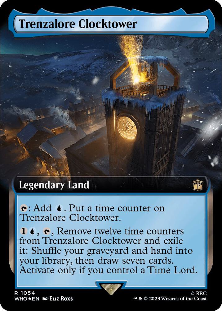 Trenzalore Clocktower (Extended Art) (Surge Foil) (1054) [Doctor Who] [Extended Art]