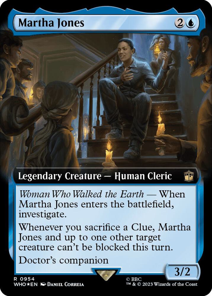 Martha Jones (Extended Art) (Surge Foil) (954) [Doctor Who] [Extended Art]