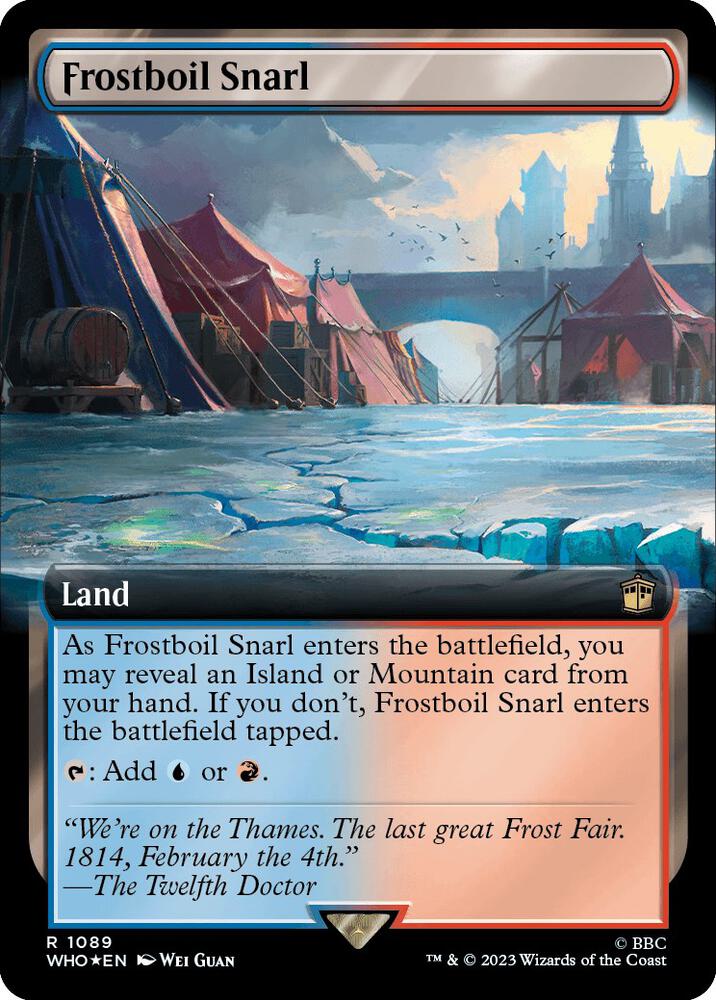 Frostboil Snarl (Extended Art) (Surge Foil) (1089) [Doctor Who] [Extended Art]