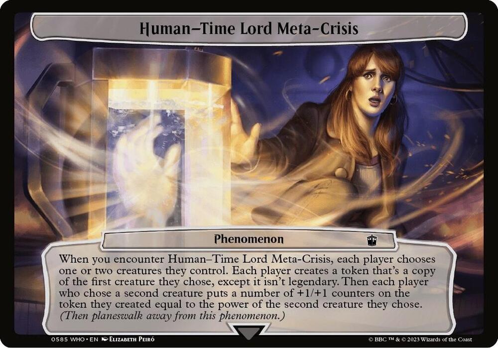 Human-Time Lord Meta-Crisis (585) [Planechase: Universes Beyond: Doctor Who]