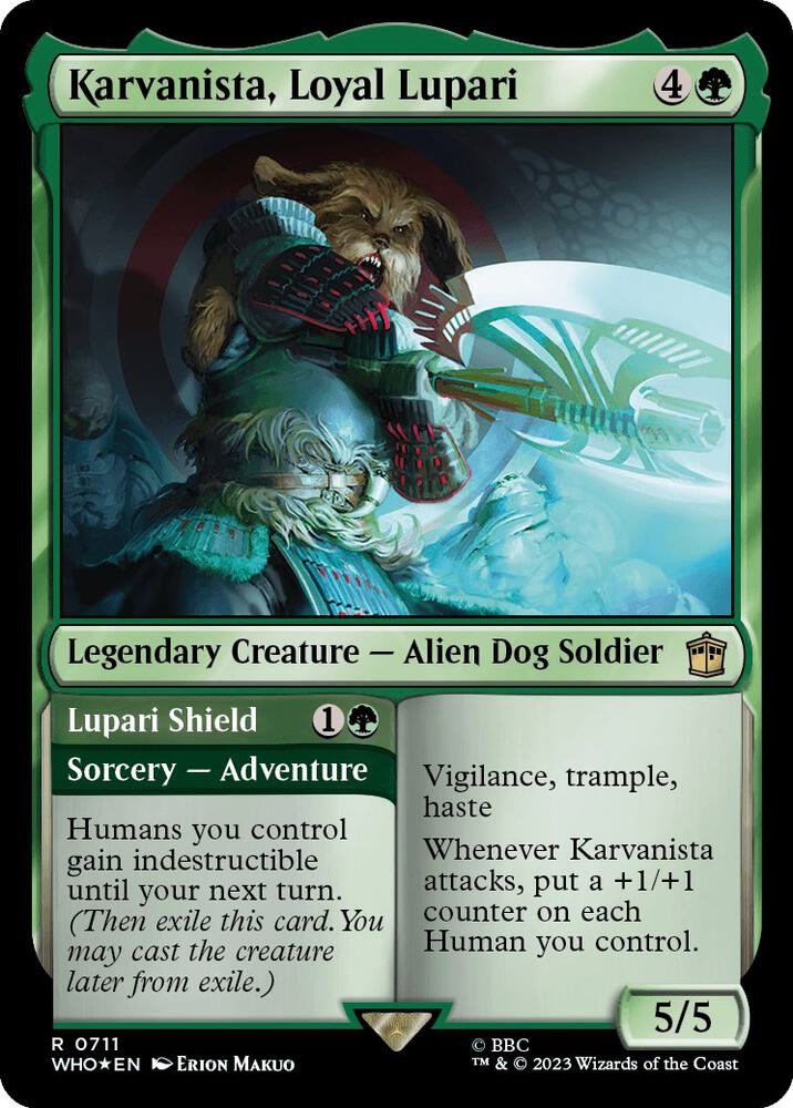 Karvanista, Loyal Lupari (Surge Foil) (711) [Doctor Who]