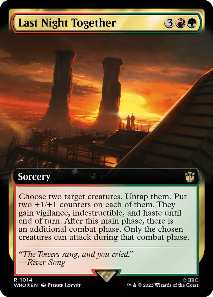 Last Night Together (Extended Art) (Surge Foil) (1014) [Doctor Who] [Extended Art]