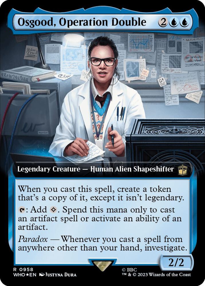 Osgood, Operation Double (Extended Art) (Surge Foil) (958) [Doctor Who] [Extended Art]